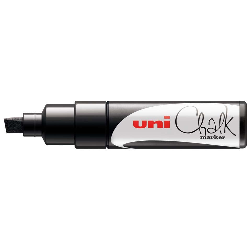 Uni Chalk Marker - Black, 1.3 mm