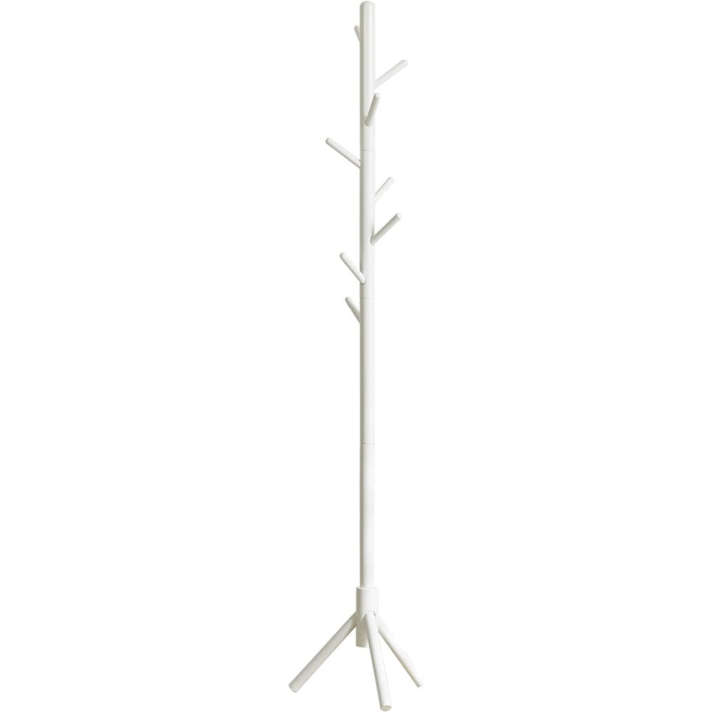 Wooden white store coat stand