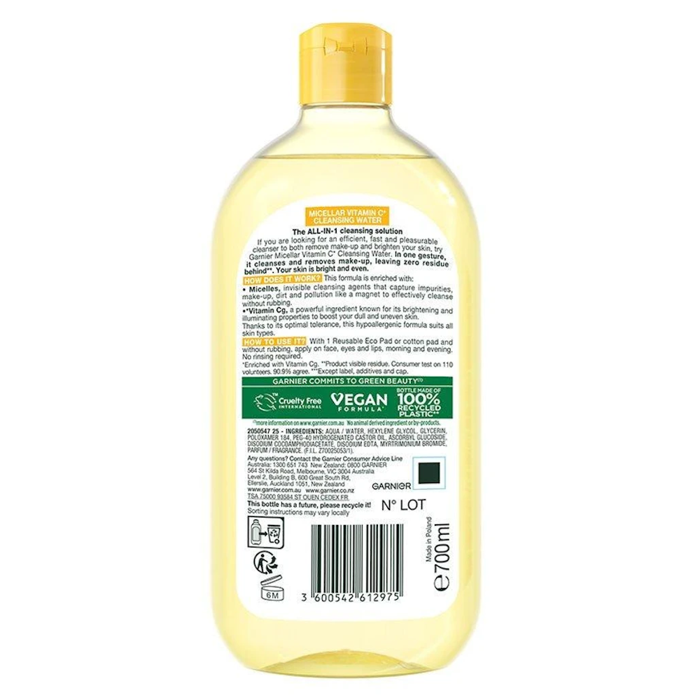 GARNIER SkinActive Micellar Vitamin C Cleansing Water 700mL