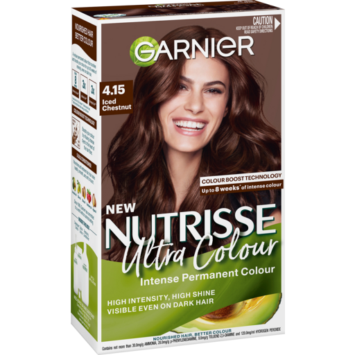 Garnier Nutrisse Nourishing Permanent Hair Colour - 4.15 Iced Chestnut