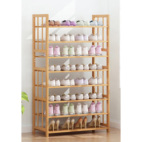 8-Tier Bamboo Shoe Storage Organizer