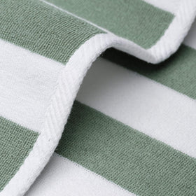 100% Cotton Stripe Bath Towel - Green