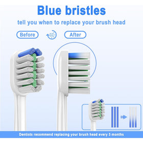 8 pcs.Brush Heads for Philips Sonicare - Whitening Cleaning