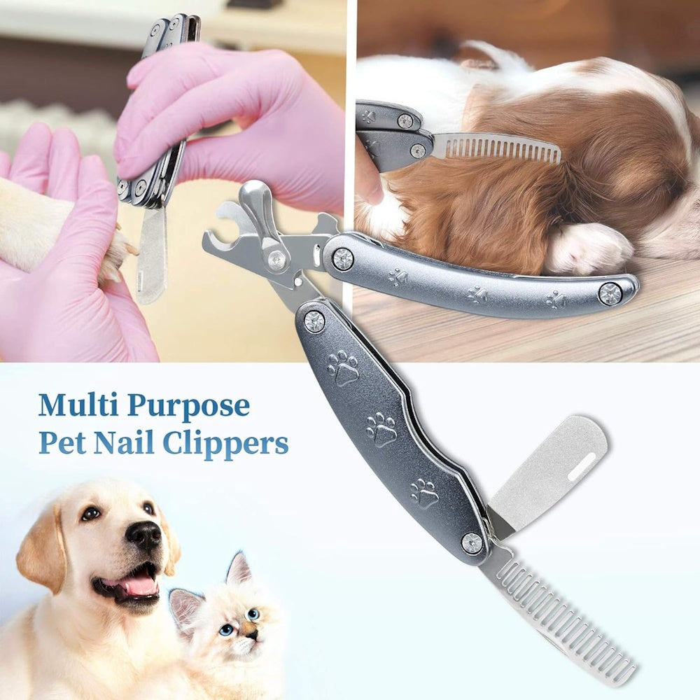 3in1 Foldable Dog Nail Clippers