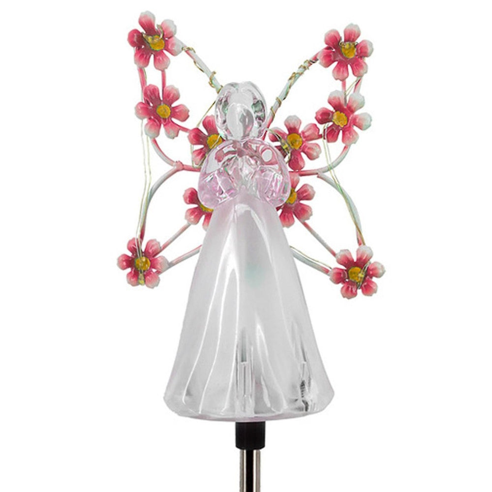 Solar Angel Garden Stake Lights - Pink