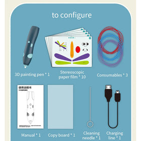 3D Pen Low-Temperature Printing Set - Purple