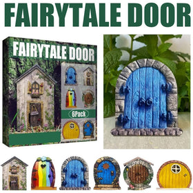 6 pcs. Fairy Doors Garden Decor - Style 1