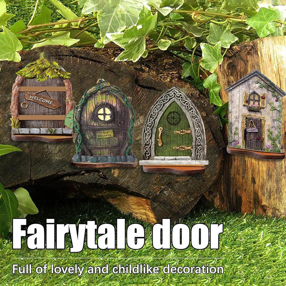 6 pcs. Fairy Doors Garden Decor - Style 2