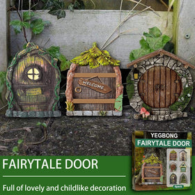 6 pcs. Fairy Doors Garden Decor - Style 2