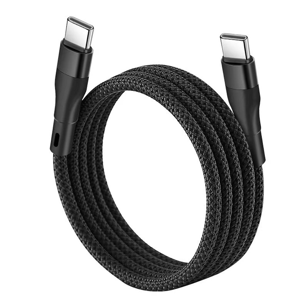 Anti Tangles 60W Type-C to C Magnetic Charge Cable - Black