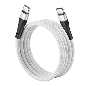 Anti Tangles 60W Type-C to C Magnetic Charge Cable - White