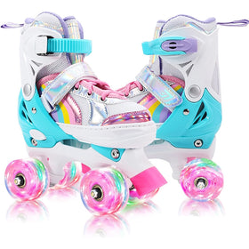 Pink Adjustable Kids Roller Skates - Size 27-30 (XS)