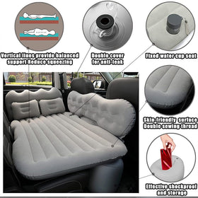 Car Air Mattress with 2 Pillows and Air Pump