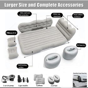 Car Air Mattress with 2 Pillows and Air Pump