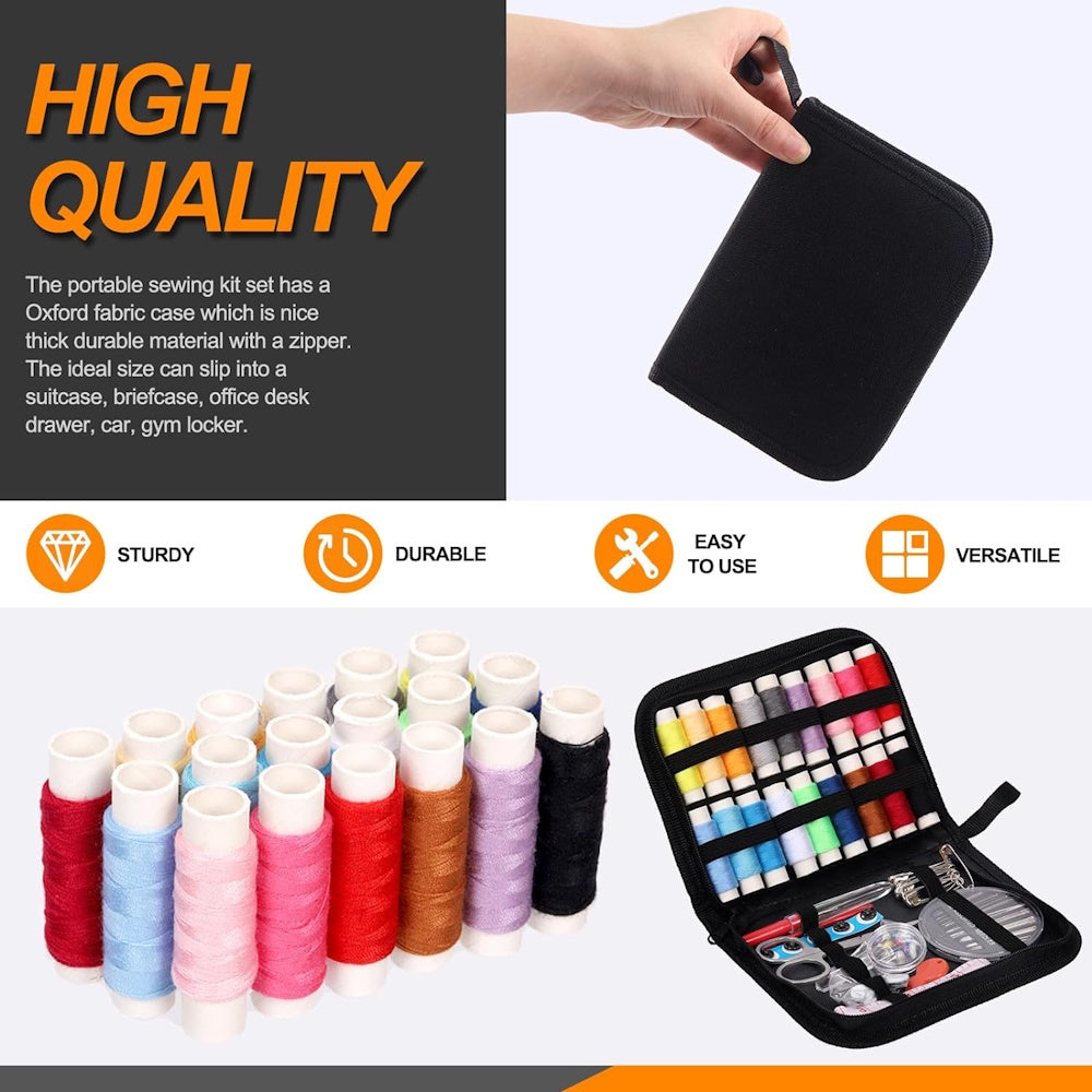 87 pcs. Sewing Kit with Portable Bag