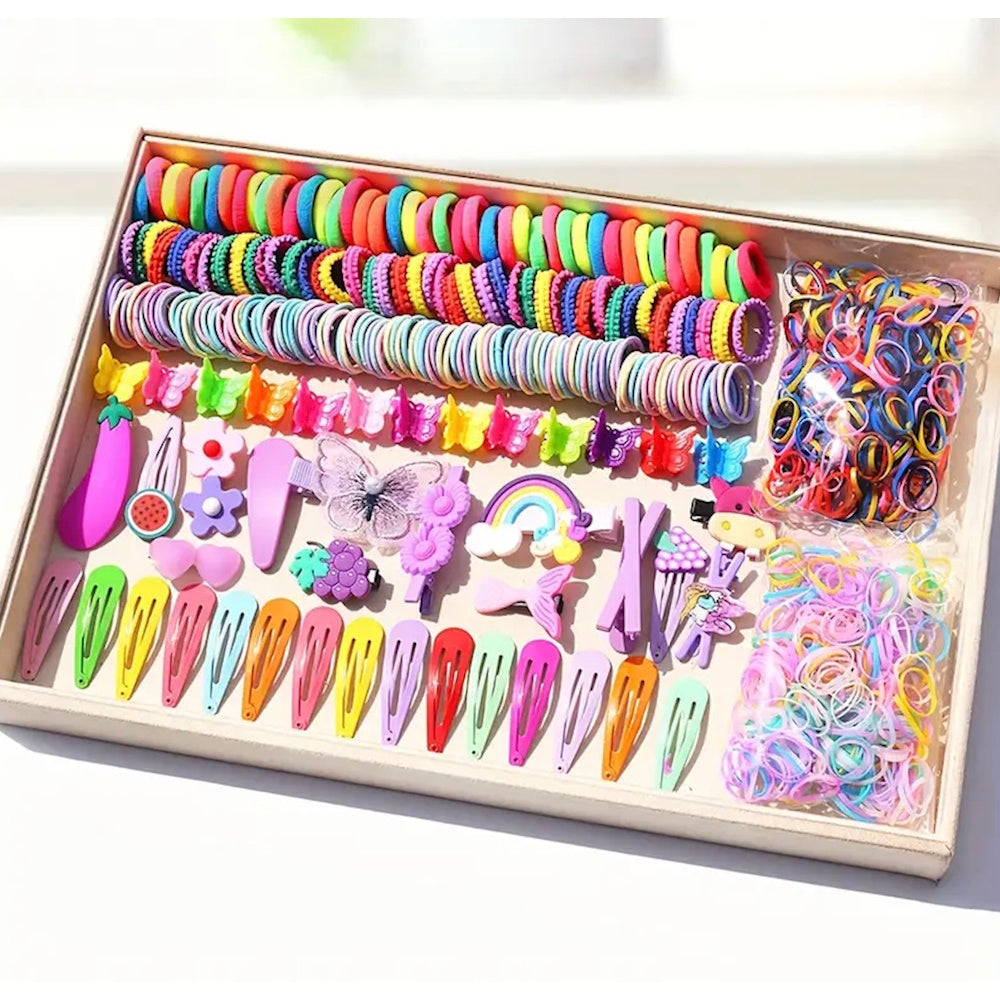 844 pcs. Cute Hair Tie Set for Girls