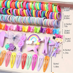 844 pcs. Cute Hair Tie Set for Girls