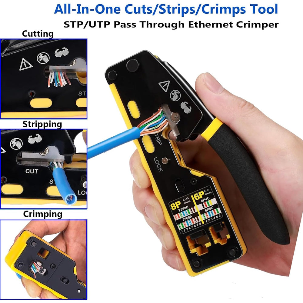 Multi-Functional RJ45 Ethernet Crimping Tool Kit