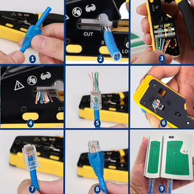 Multi-Functional RJ45 Ethernet Crimping Tool Kit