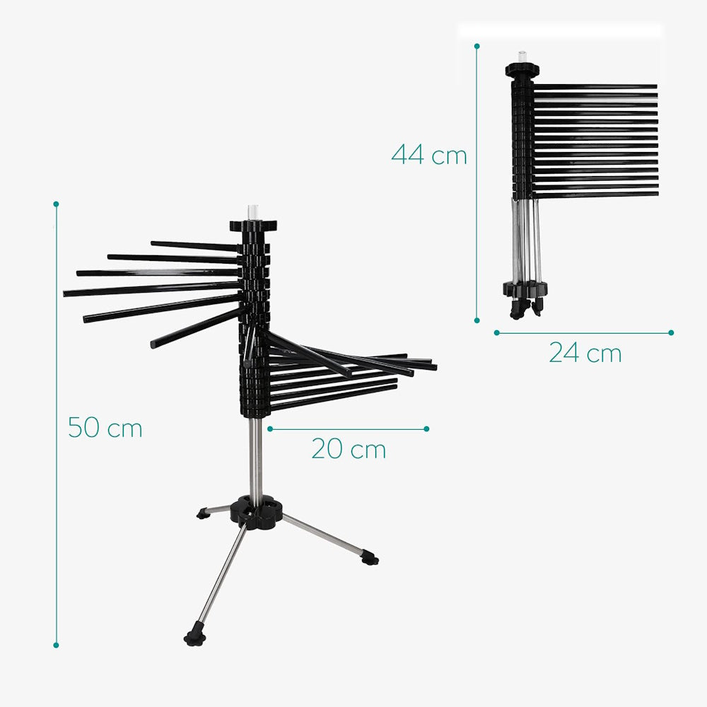 Rotating Pasta Drying Rack with 14 Rods