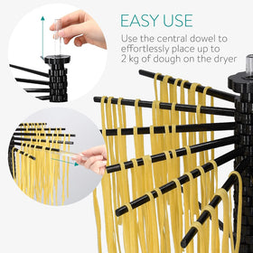 Rotating Pasta Drying Rack with 14 Rods