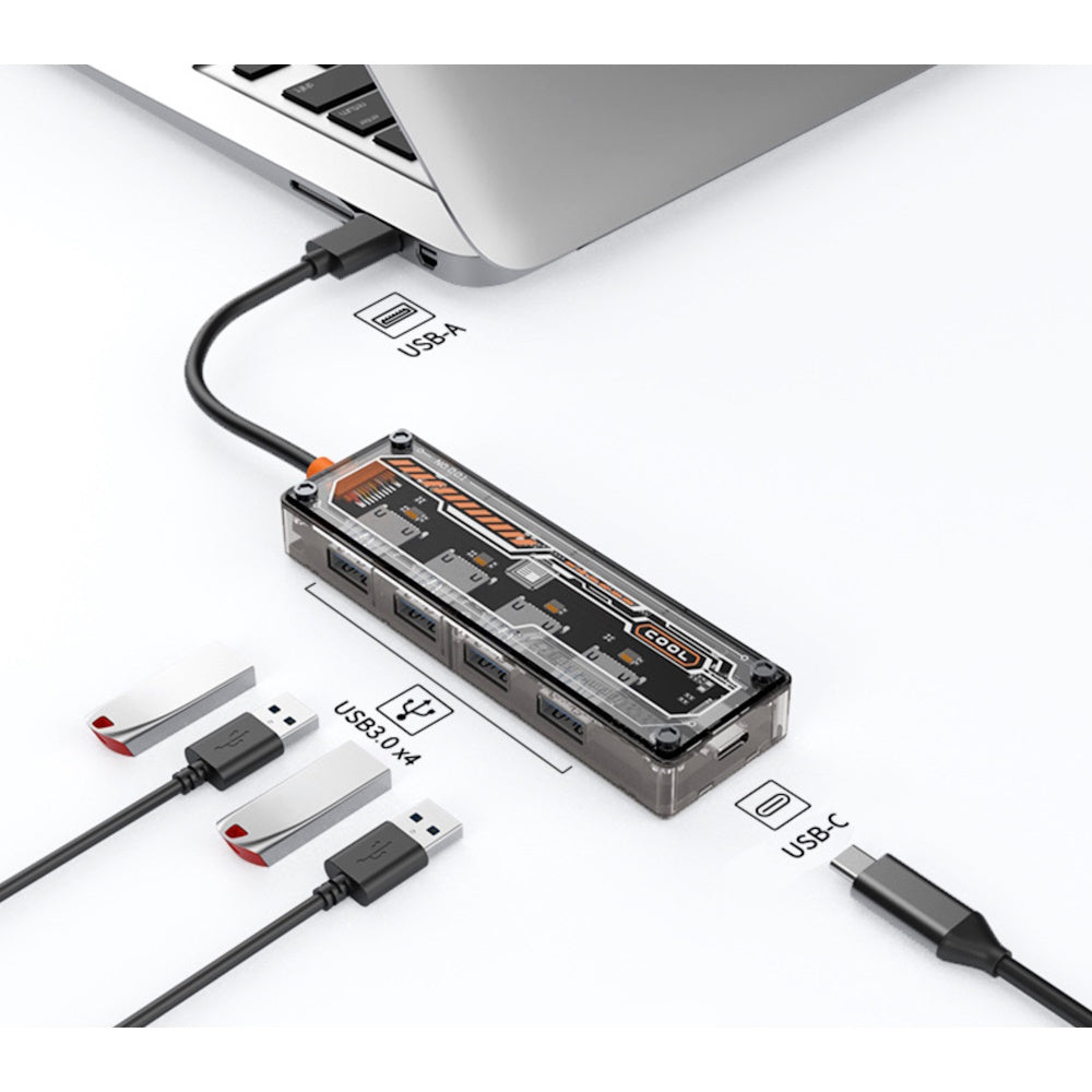 USB A Adapter Docking Station - 4 Ports