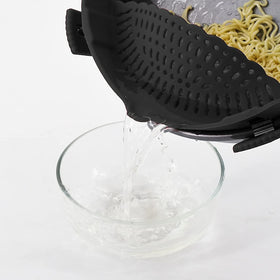 Clip-On Silicone Strainer for all Pots and Pans