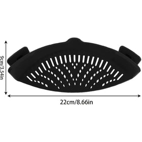 Clip-On Silicone Strainer for all Pots and Pans