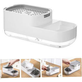 Kitchen Sink Organizer with Soap Dispenser