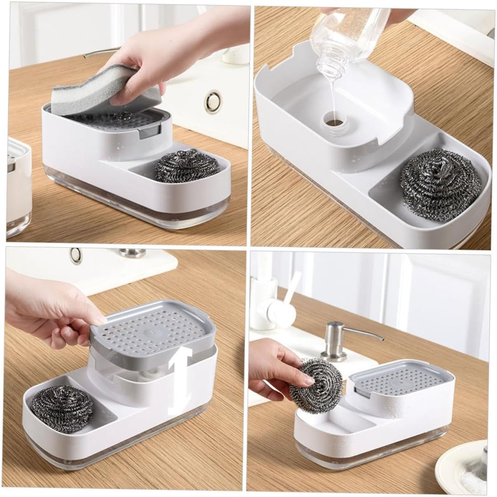 Kitchen Sink Organizer with Soap Dispenser