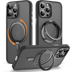 iPhone 14 Pro Case with 360° Rotatable Magnetic Ring Stand