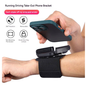 Wrist and Arm Phone Holder for Running Fitness