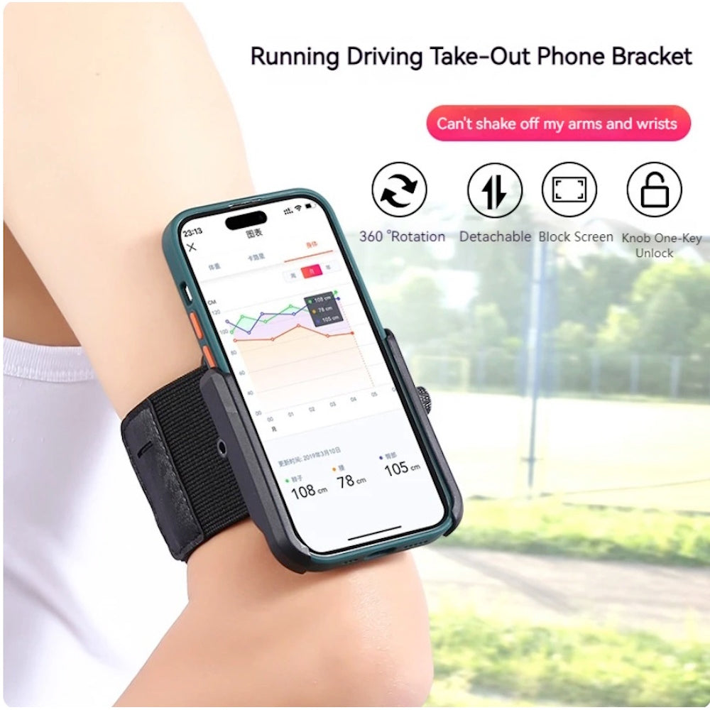 Wrist and Arm Phone Holder for Running Fitness