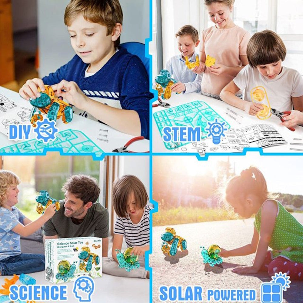 Solar Power Building Kit DIY Toys - Snail