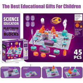 45 pcs. Science Experiments Circuit Board Kit