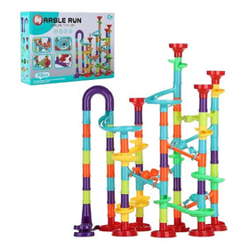 113 pcs. DIY Marble Run Race Set