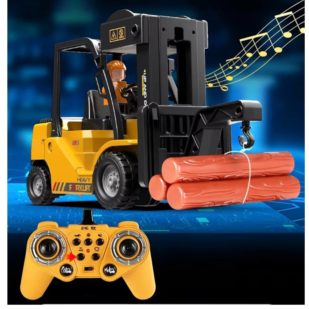 11-Channel RC Forklift Truck with Spray Sound and Lights