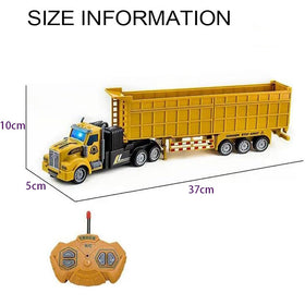 4-Channel Remote Control Dump Truck with Trailer Toy