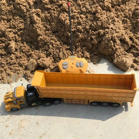 4-Channel Remote Control Dump Truck with Trailer Toy