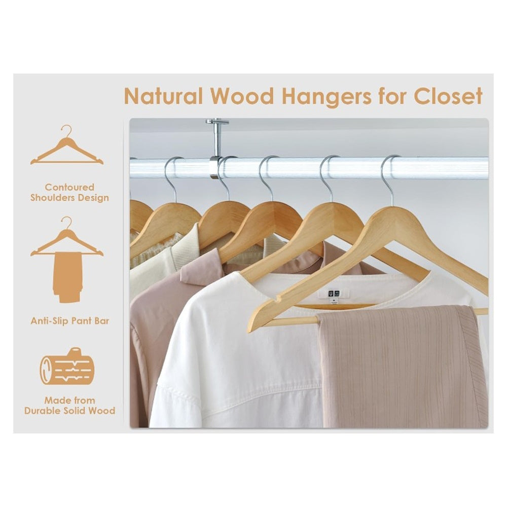 10-pack Wooden Hangers