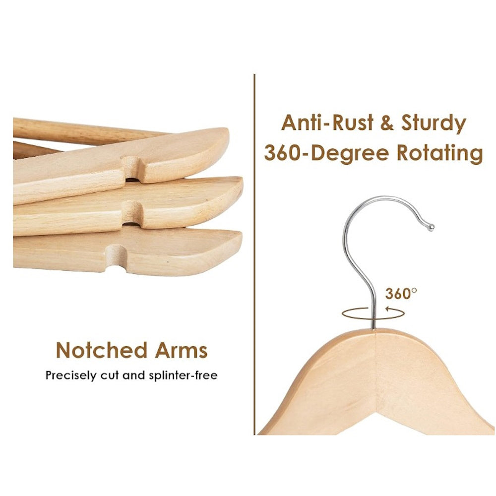 10-pack Wooden Hangers