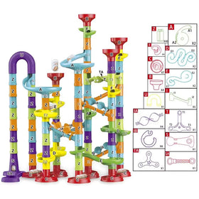 113 pcs. DIY Marble Run Race Set