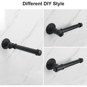 Wall Mounted Industrial Pipe Toilet Paper Holder