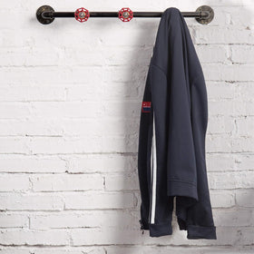 Industrial Pipe Coat Rack with Faucet Valve - 80 cm