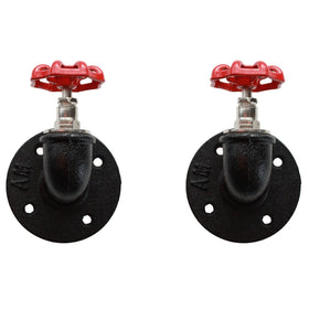 2-pack Industrial Pipe Valve Bent Hook