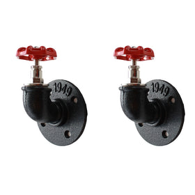 2-pack Industrial Pipe Valve Bent Hook