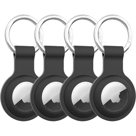 4-pack AirTag Case Keychain - Black