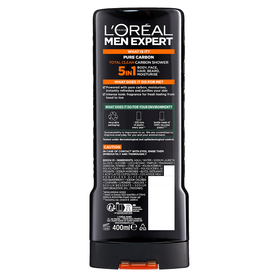 L'Oréal Paris MEN EXPERT Pure Carbon Total Clean Shower Gel 400mL