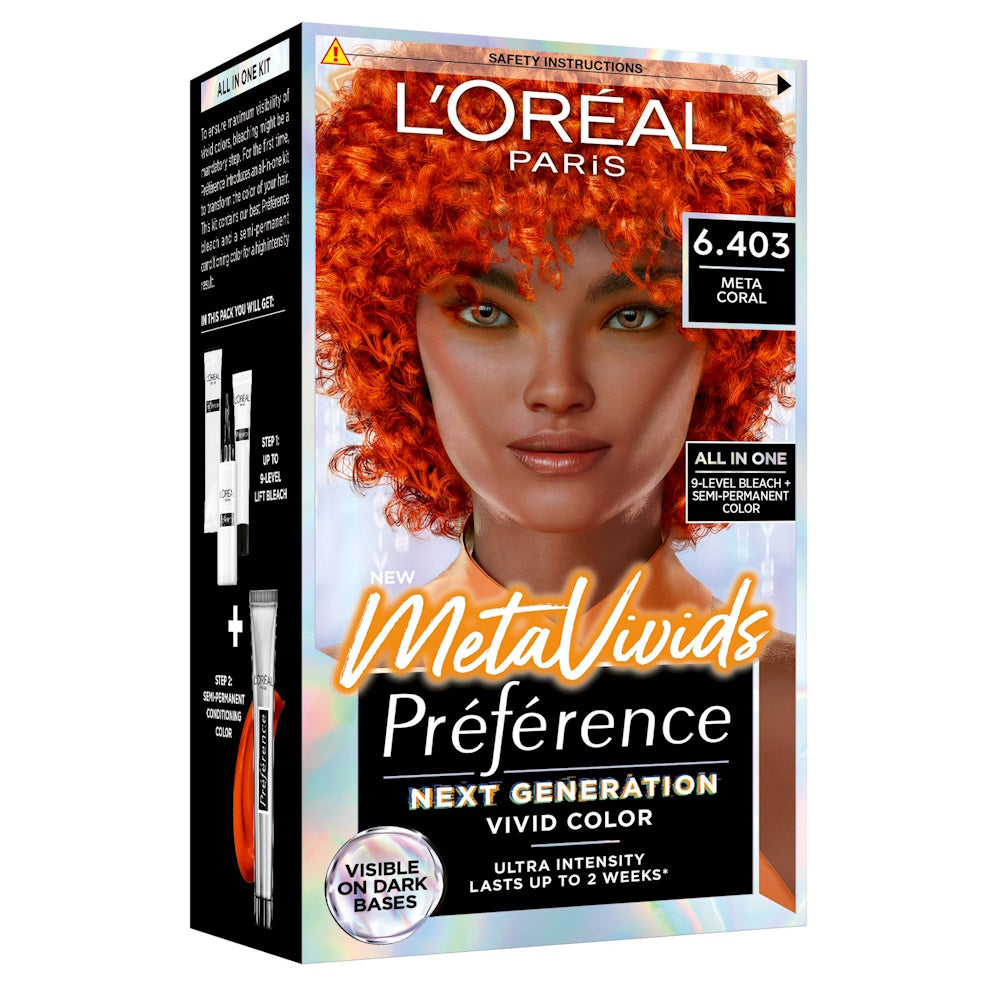 L'Oréal Paris MetaVivids Préférence Semi Permanent Hair Colour - 6.403 Meta Coral