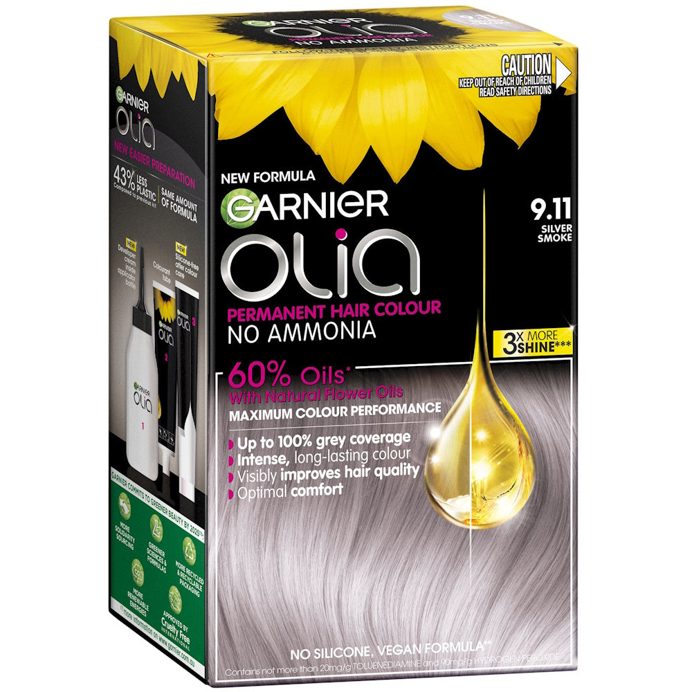 GARNIER Olia Permanen Hair Colour - 9.11 Silver Smoke